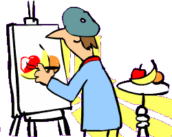 Smiley gratuit artiste n114576