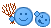blauw emoticon 135983