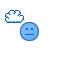 blauw emoticon 136237