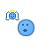 blauw emoticon 136310