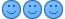 blauw emoticon 135523