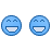 blauw emoticon 136214
