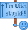 blauw emoticon 135572
