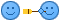 blauw emoticon 135435