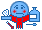 blauw emoticon 135806