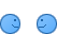 blauw emoticon 135878