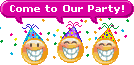 Smiley gratuit fête 183557