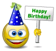 Smiley gratuit fête 184051