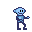 Kostenloses Emoticon blau 136316