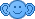Kostenloses Emoticon blau 136334