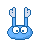 Kostenloses Emoticon blau 135670