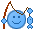 Kostenloses Emoticon blau 135560