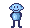 Kostenloses Emoticon blau 135541