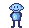 Kostenloses Emoticon blau 135698