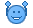 Kostenloses Emoticon blau 135536