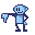 Kostenloses Emoticon blau 135440