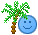 Kostenloses Emoticon blau 136082