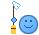 Kostenloses Emoticon blau 136021