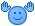 Kostenloses Emoticon blau 136130