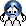Kostenloses Emoticon blau 135568