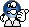 Kostenloses Emoticon blau 136271