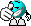 Kostenloses Emoticon blau 136223