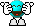 Kostenloses Emoticon blau 135929