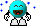 Kostenloses Emoticon blau 135455