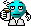 Kostenloses Emoticon blau 135567