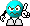 Kostenloses Emoticon blau 136275