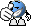 Kostenloses Emoticon blau 136093