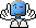 Kostenloses Emoticon blau 135550