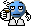 Kostenloses Emoticon blau 136171